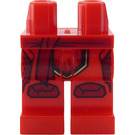 LEGO rot Hüften und Beine mit Dark rot Sash und Knee Pads (3815)