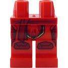 LEGO Rouge Hanches et jambes avec Rouge Foncé Sash et Knee Coussinets (3815 / 71364)