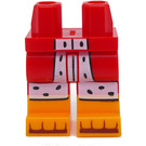 LEGO rot Hüften und Beine mit Fur Trim (73200 / 104665)