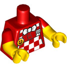 LEGO Red Hot Dog Man Minifig Torso (973 / 16360)