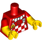 LEGO Rood Hot Hond Man Minifiguur Torso (973 / 16360)