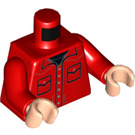 LEGO Red Howard Wolowitz Minifig Torso (973 / 76382)