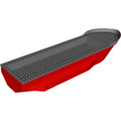 LEGO Red Hull 14 x 51 x 6 with Dark Stone Gray Top (62791 / 62792)