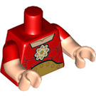 LEGO Rood Hyperion Minifiguur Torso (973 / 16360)