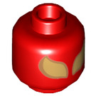 LEGO rot Iron Spinne Minifigure Kopf (Einbau-Vollbolzen) (3626 / 21935)