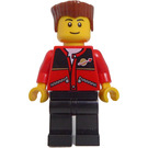 LEGO rouge jacket zipper pockets et classic Espacer logo Town Figurine