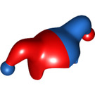 레고 빨간색 Jester 모자 ~와 함께 파란색 그리고 빨간색 Poms (21456 / 62795)