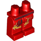 LEGO Rosso Kai DX Gambe con Rosso Cintura / Sash e Golden Drago Coda (3815 / 95393)