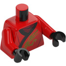 LEGO Rood Kai Minifiguur Torso (973 / 76382)