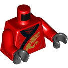 LEGO rot Kai Minifig Torso (973 / 76382)