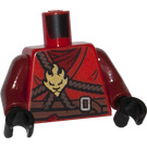 LEGO Rojo Kai Torso con Correa (973 / 76382)