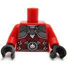 LEGO Rood Kai met Stone Armor Minifig Torso (973)