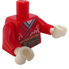 LEGO Red Kimono Girl Torso (973 / 88585)