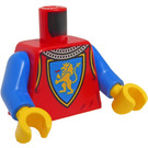 LEGO Červená Rytíř Minifigurka Trup (973 / 76382)