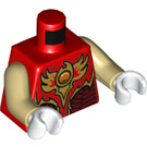 LEGO Rood Lagravis Minifig Torso (973 / 76382)