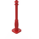 LEGO Red Lamp Post 2 x 2 x 7 with 6 Base Grooves (2039)