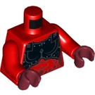 LEGO rouge Lavaria - Casquette Minifig Torse (973 / 76382)