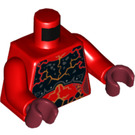 LEGO Rood Lavaria Minifig Torso (973 / 76382)