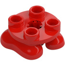 LEGO Rojo Piernas 2 x 2 con 2 Feet (66858)