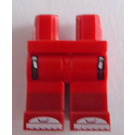 LEGO rot Beine mit  zipped Pockets, Dark rot Boots und Weiß Soles (3815)