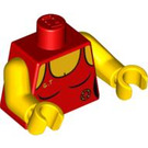 LEGO Červená Plavčík Trup (973 / 88585)