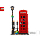 LEGO rot London Telephone Box 21347 Instructions