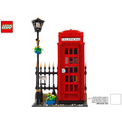 LEGO Red London Telephone Box 21347 Instrucciones