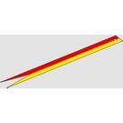 LEGO Red Long Flag with Yellow Half