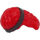 LEGO rouge Longue Ondulé Cheveux avec Braid et Headband (105315)