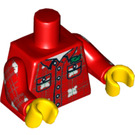LEGO rouge Lumberjack Torse (973 / 88585)