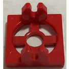 LEGO Rood Magneet Houder Tegel 2 x 2 met lange armen en diepe inkeping (2609)