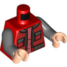 LEGO rot Marty McFly Minifig Torso (973 / 76382)