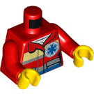 LEGO Rood Medic Minifig Torso (973 / 76382)