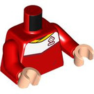 LEGO Red Megan Rapinoe Minifig Torso (973 / 76382)