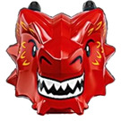 LEGO Red Metal Dragon Head (Recessed Solid Stud) (3626)