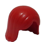 LEGO Rouge Cheveux Mi-Longs avec séparation centrale (4530 / 96859)