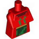 LEGO Rood Minecraft Torso met Savannah Villager Kleding met Groen (25767 / 76877)