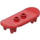 LEGO Red Minifig Skateboard with Four Wheel Clips (42511 / 88422)