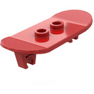 LEGO Rood Minifig Skateboard met Twee Wiel Clips (45917)