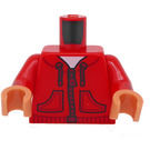 LEGO rot Minifig Torso Miguel Rivera (973 / 76382)