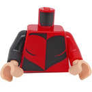 LEGO Rød Minifigur Overkropp Queen av Hjerter (973 / 76382)