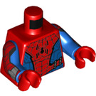 LEGO Red Minifig Torso with Spider-Man Decoration (973)