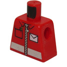LEGO Red Minifig Torso without Arms with Decoration (973)