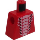 LEGO Rood Minifiguur Torso zonder armen met Fangdam (973)