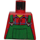 LEGO Red Minifig Torso without Arms with Farmer (973)