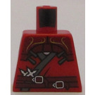 LEGO Red Minifig Torso without Arms with Kai ZX (973)