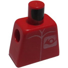 LEGO Rood Minifiguur Torso zonder armen met Postman (973)