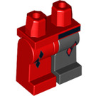 LEGO Rosso Minifigure Fianchi e gambe con Diamonds (3815 / 62983)