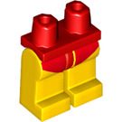 LEGO Rood Minifiguur Heupen en benen met Rood Kort Swimming Pants (34127 / 91631)