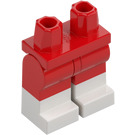 LEGO Rot Minifigur Hüften und Beine mit Weiß Boots (3815 / 21019)